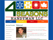 Tablet Screenshot of 4seasonshandyman.com